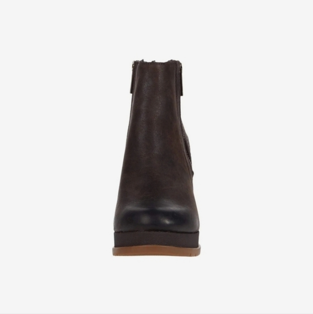 SOREL Blake Bootie Blackened Brown Double Side Zip Boots - Picture 2 of 16